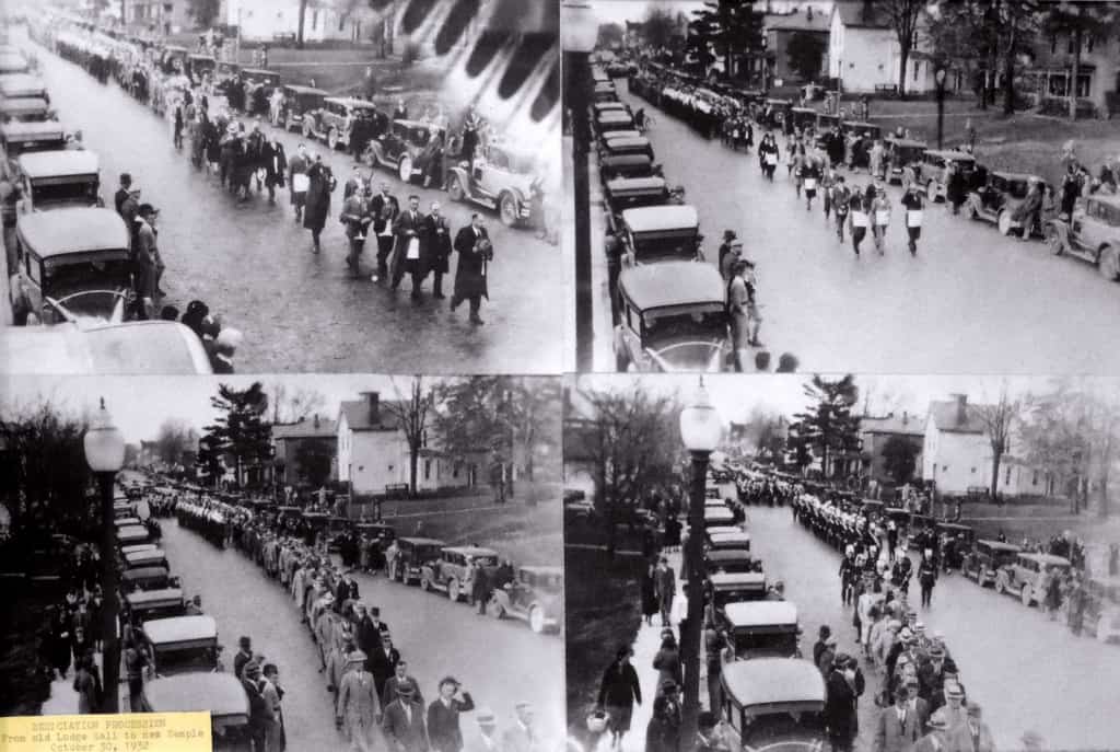 Masonic procession through Westerville, 1930